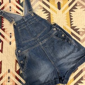 Gap Denim Overall Shorts